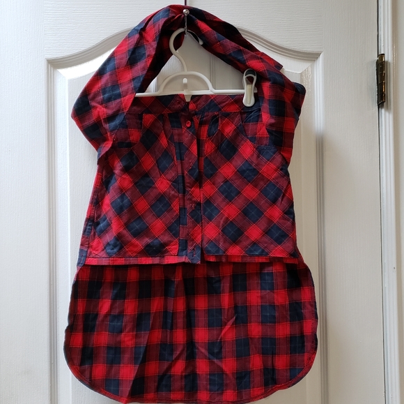 HOT DEAL! unique short skirt with shirt sleeves waist band *Host Pick* - Picture 2 of 13